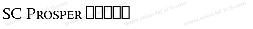 SC Prosper字体转换